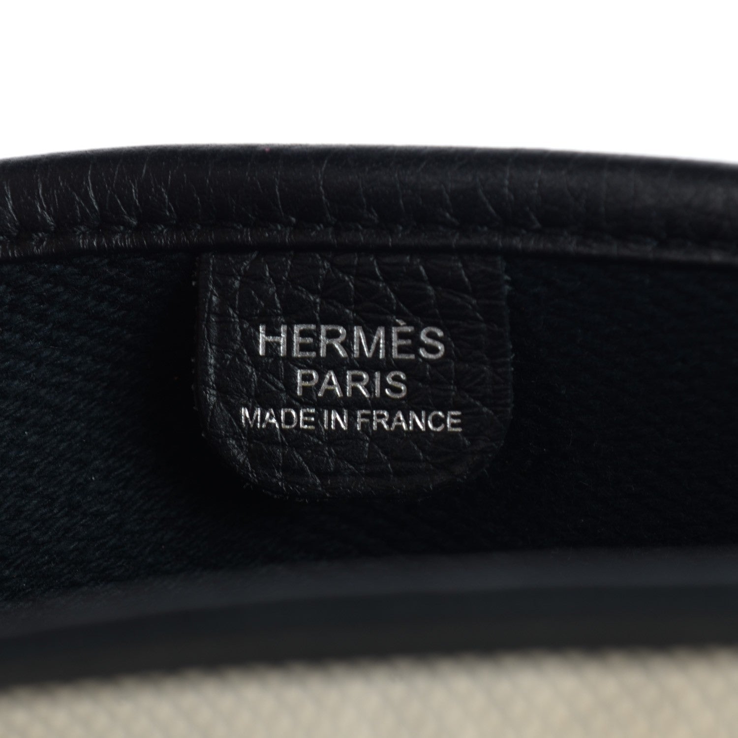 Hermes Toile Taurillon Clemence Evelyne III GM Ecru Black 12 of 14