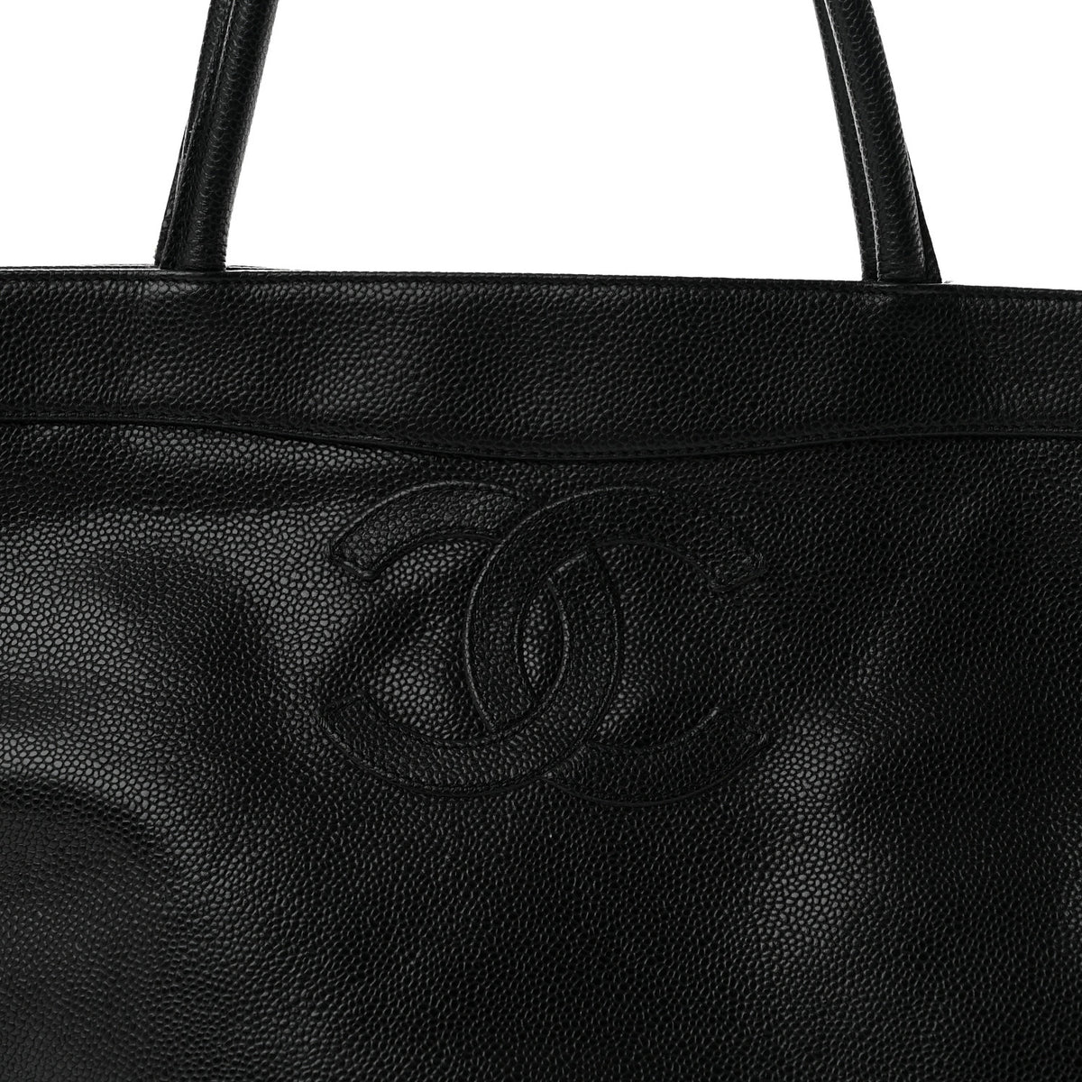 Chanel Caviar CC Timeless Tote Black 7 of 11