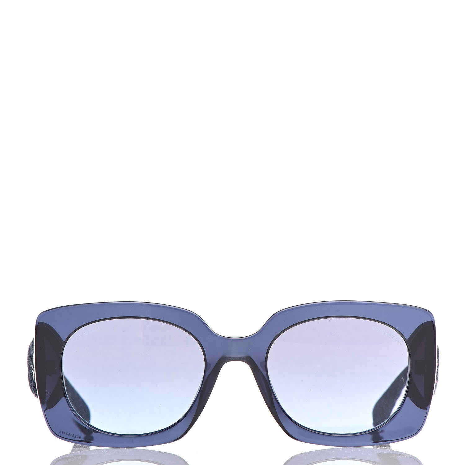 Chanel Denim Rectangle Sunglasses 5406 Blue 2 of 8