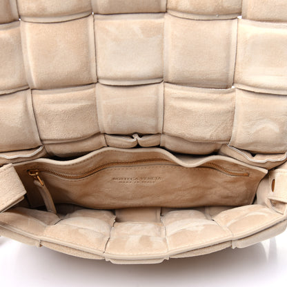 Bottega Veneta Suede Calfskin Maxi Intrecciato Padded Cassette Crossbody Bag Sand 5 of 9