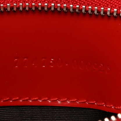 Gucci Master Lux Calfskin Horsebit Slim Shoulder Bag Beret Red 7 of 15