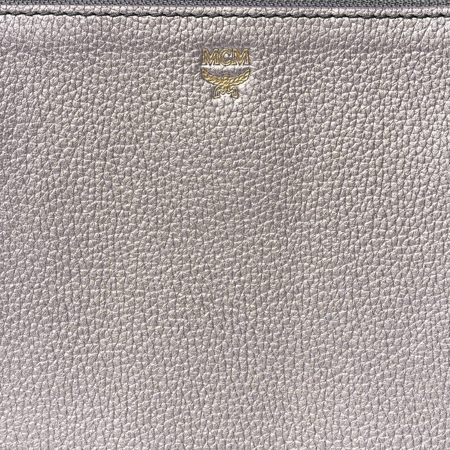 Grained Calfskin Milla Double Crossbody Bag Spike Silver