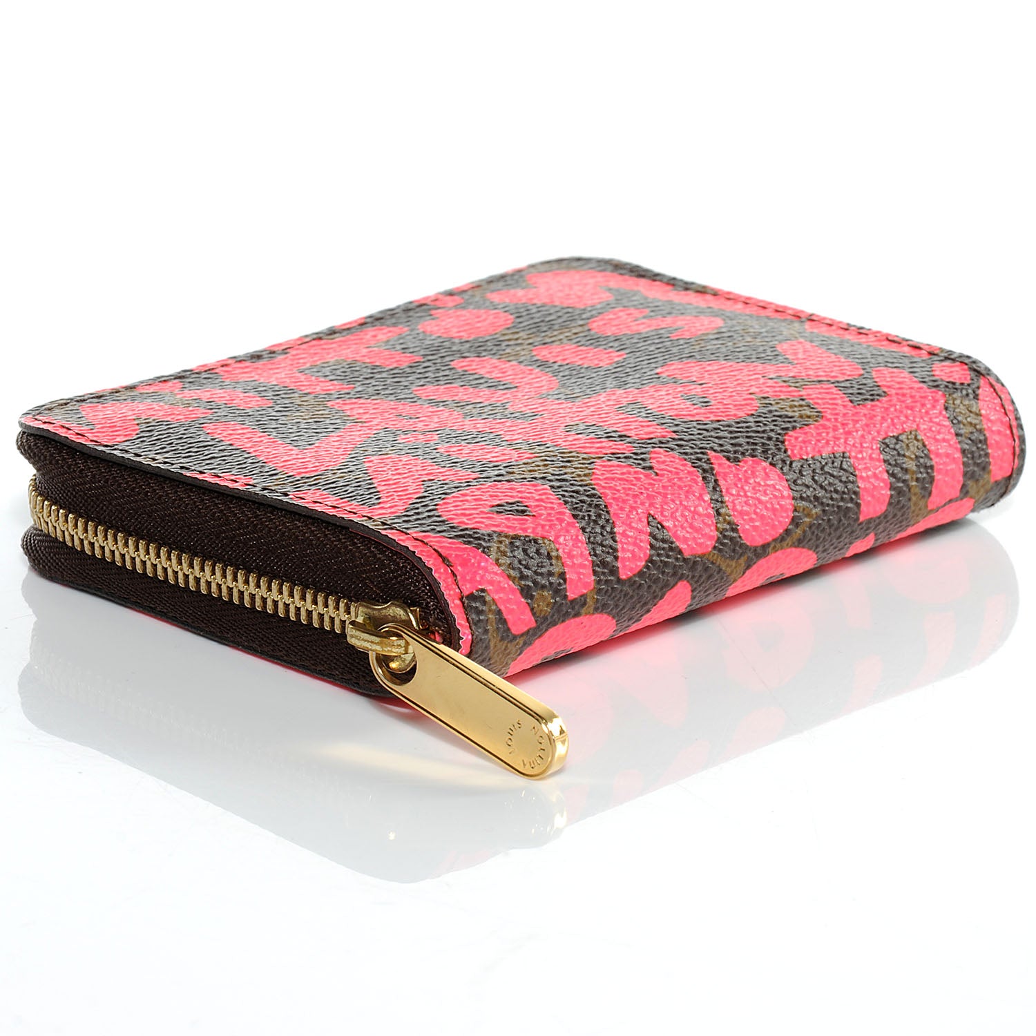 Louis Vuitton Monogram Graffiti Zippy Coin Purse Fuchsia 4 of 7
