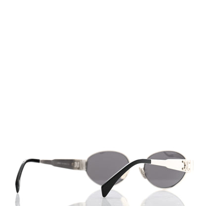 Celine Metal Triomphe 01 Sunglasses CL40235U Silver Black 4 of 6