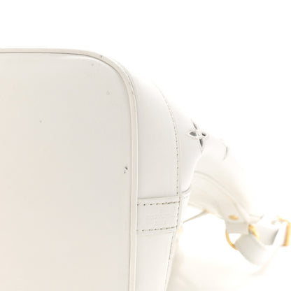 Louis Vuitton Calfskin Monogram Cutout Petit Noe White 14 of 16