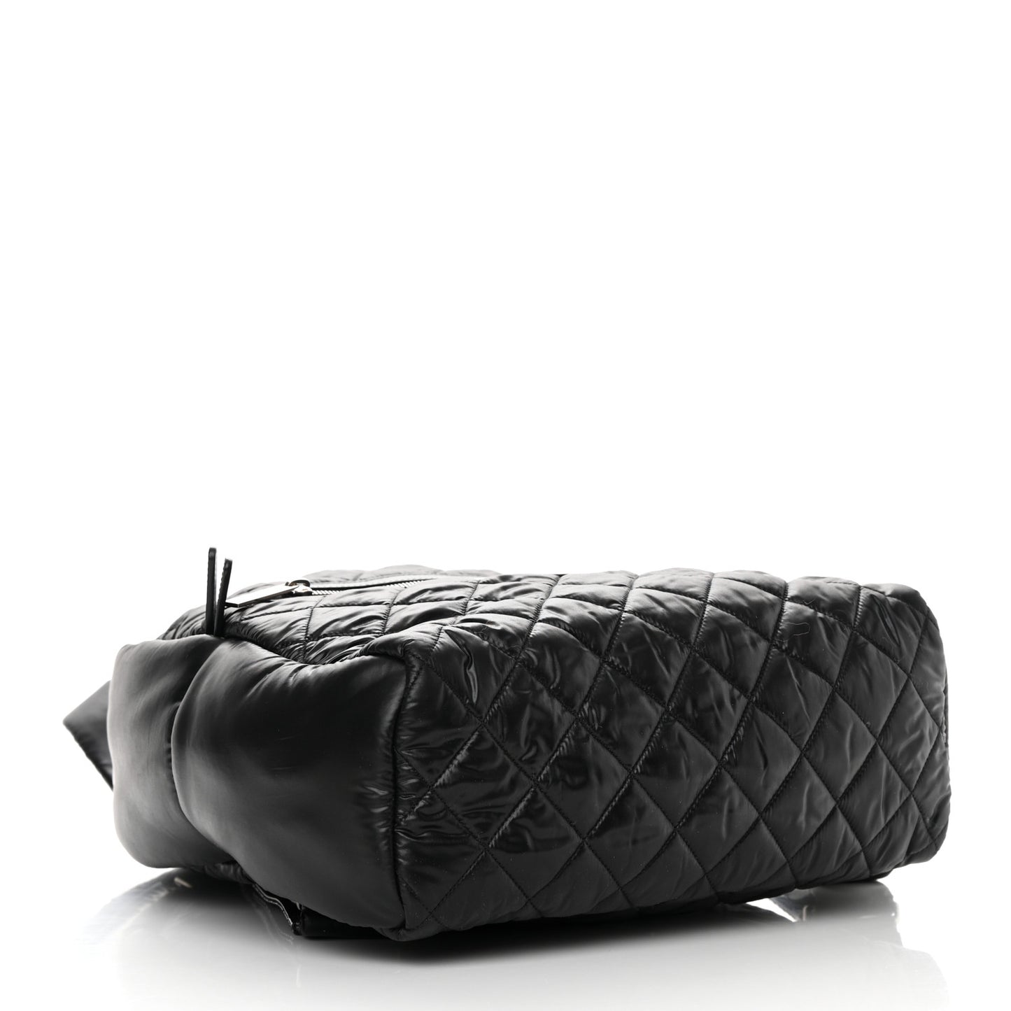 Nylon Quilted Coco Cocoon Backpack Black