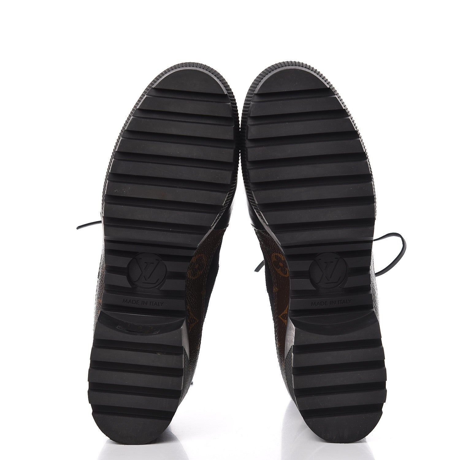 Louis Vuitton Suede Calfskin Monogram Laureate Platform Desert Boots 40 Black 5 of 7