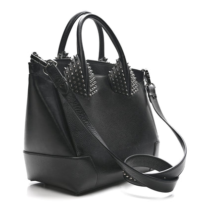 Christian Louboutin Grained Calfskin Spike Large Eloise Tote Black 3 of 14