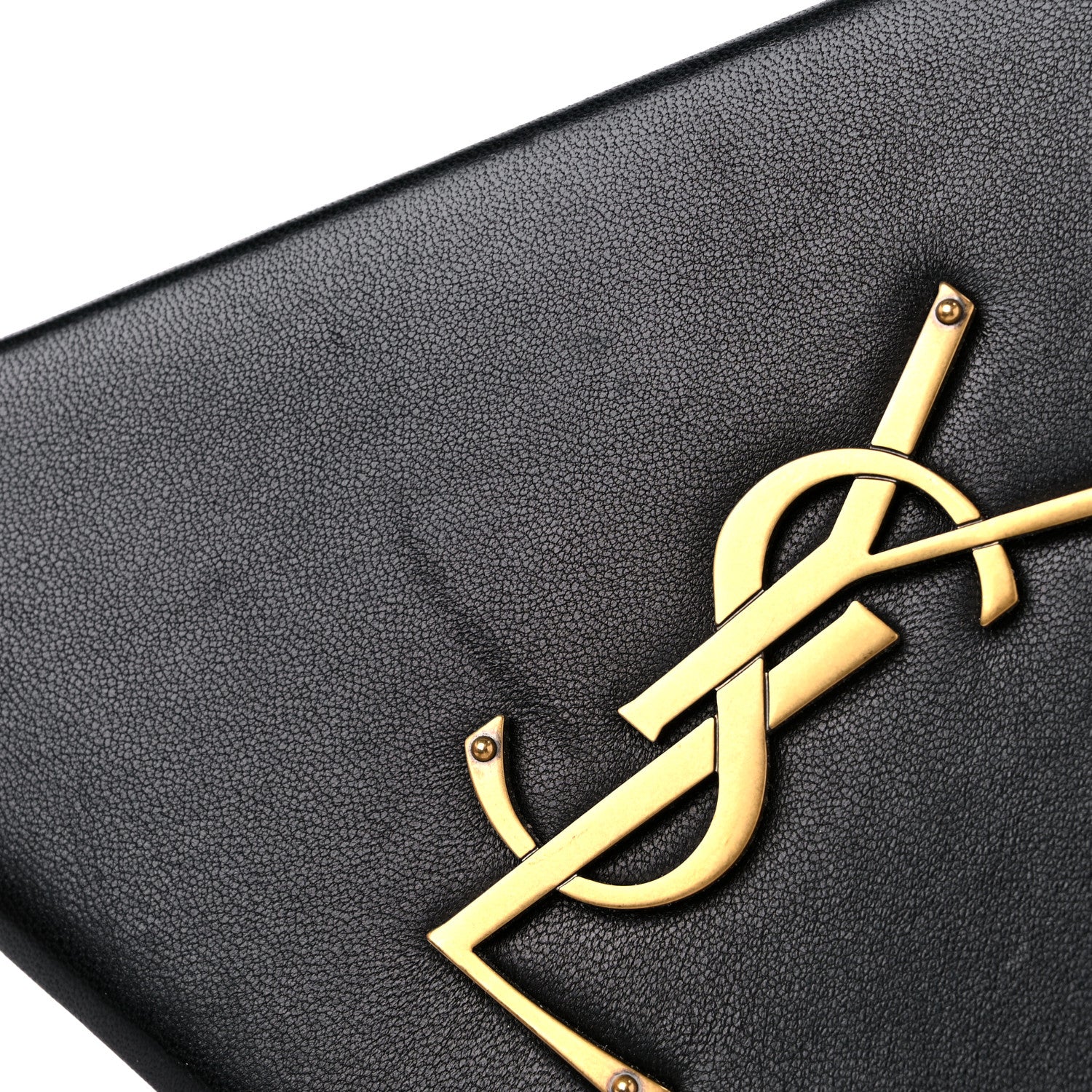 Saint Laurent Lambskin Pyramid Clutch Black 12 of 12