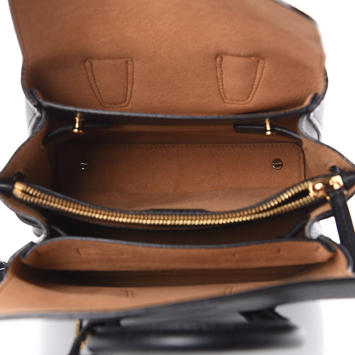 MCM Grained Calfskin Mini Milla Tote Phantom Black 5 of 8