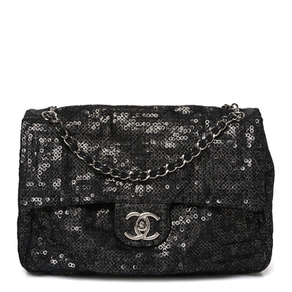 Chanel Hidden Sequin Maxi Flap Black 1 of 11