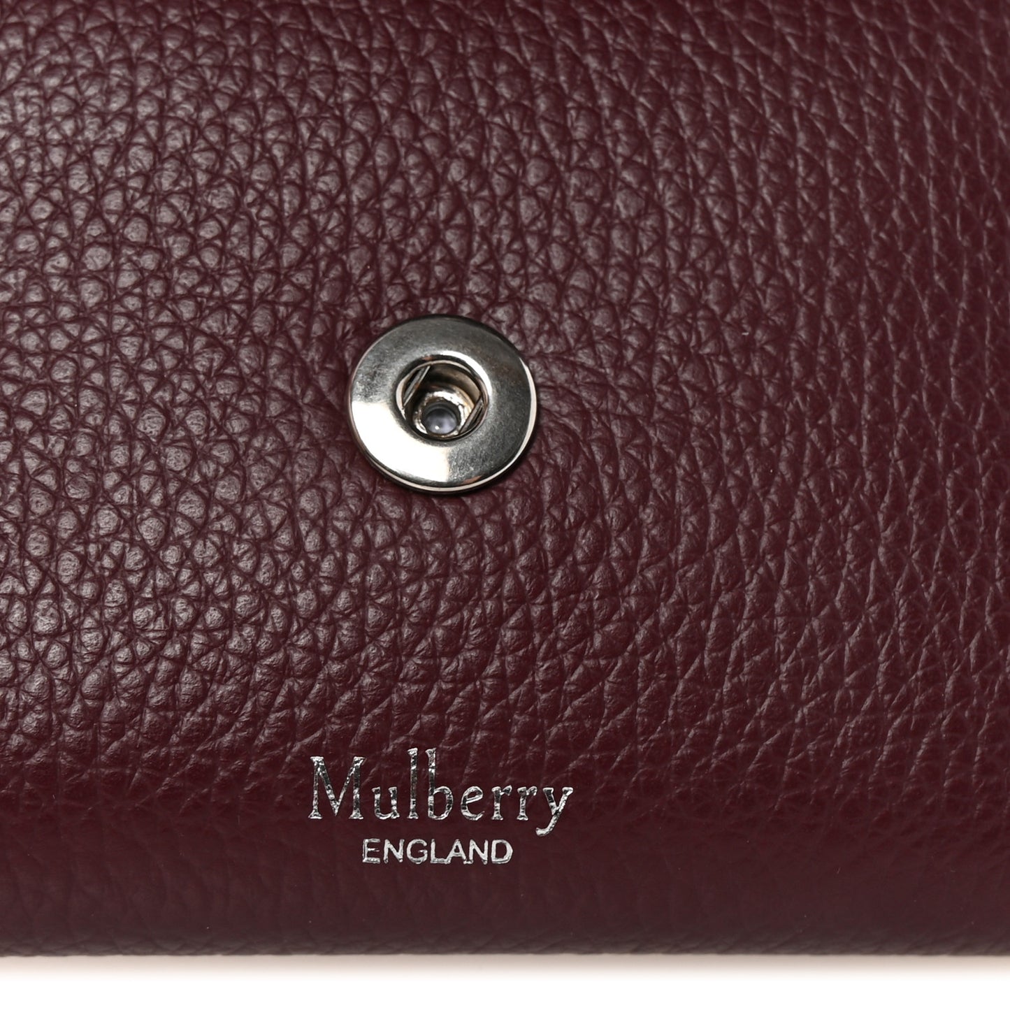 Heavy Grain Folded Multi Card Case Wallet Black Cherry
