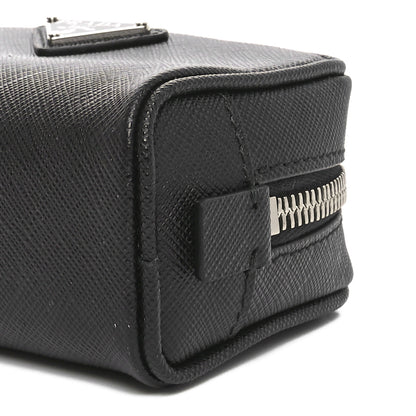 Prada Saffiano Travel Zip Pouch Black 9 of 9