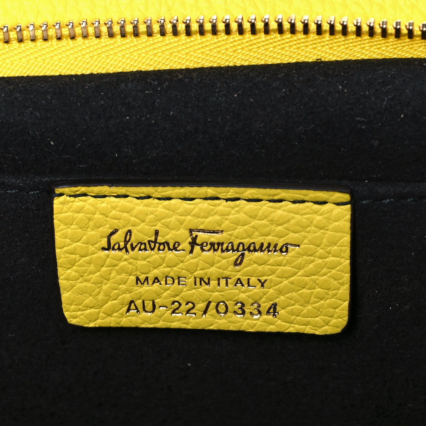 Calfskin Small Gancini Crossbody Canary Yellow