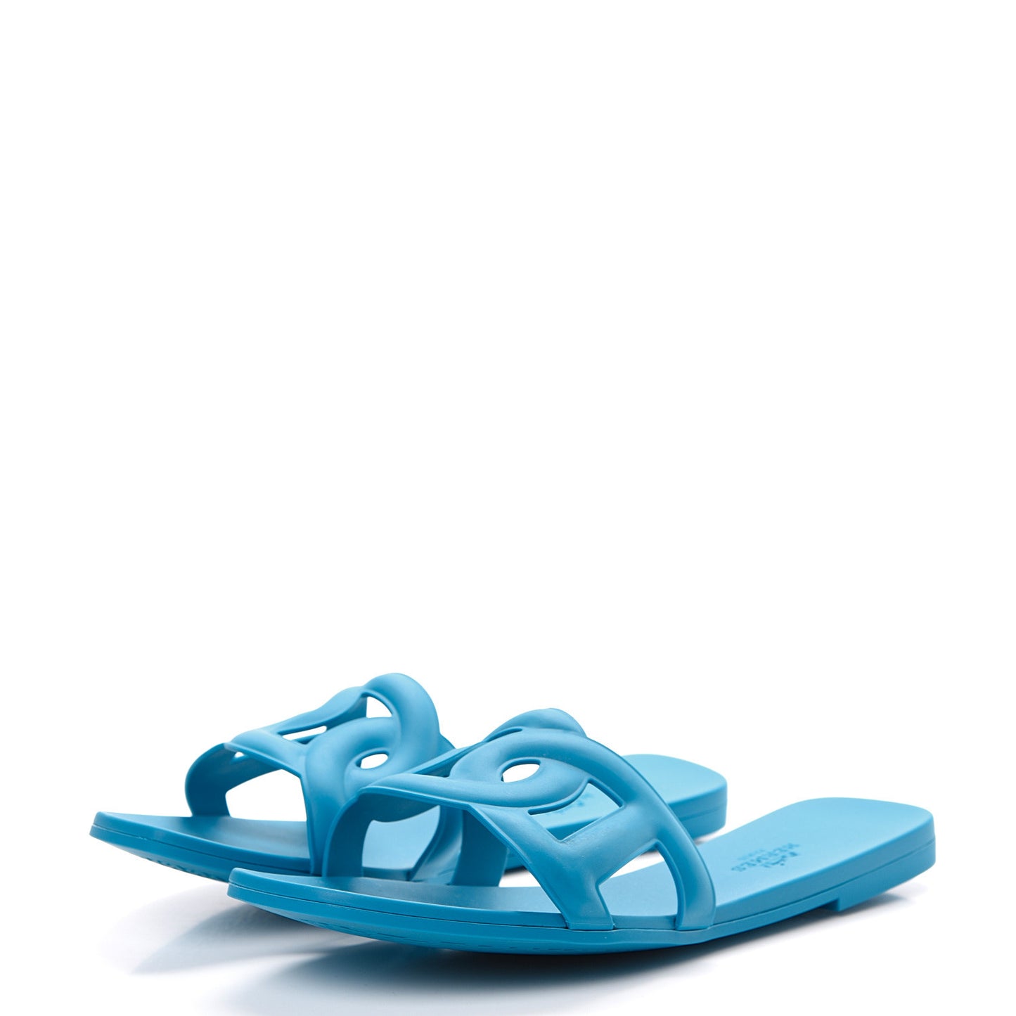 Rubber Aloha Sandals 38 Bleu Vif