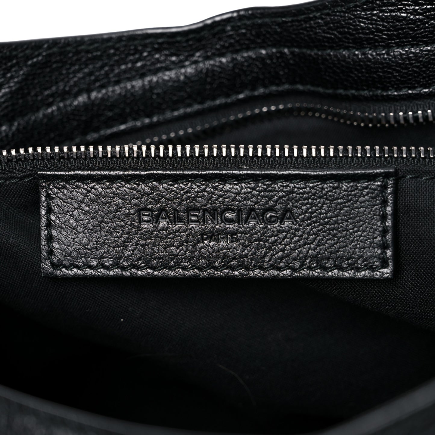Chevre Iridescent Metallic Edge Hardware City Black
