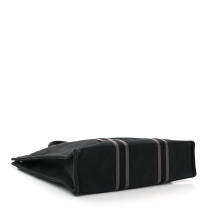 Hermes Canvas Herline MM Tote Black 4 of 9