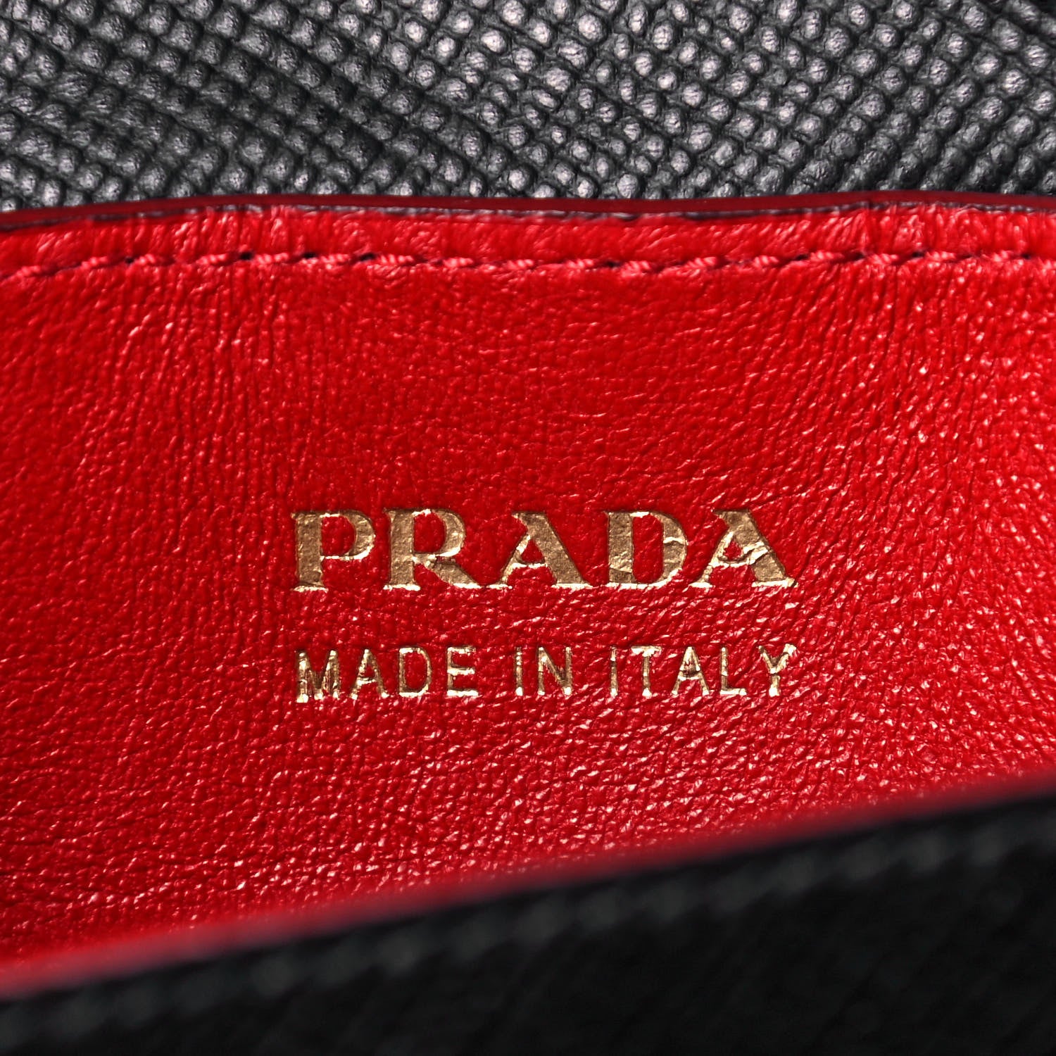 Prada Saffiano Cuir Small Double Bag Black Fuoco 6 of 13