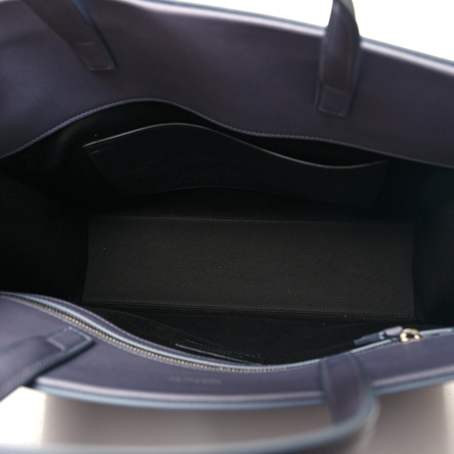 Calfskin Mapplethorpe Small Manhattan Shopper Tote Grey White Black