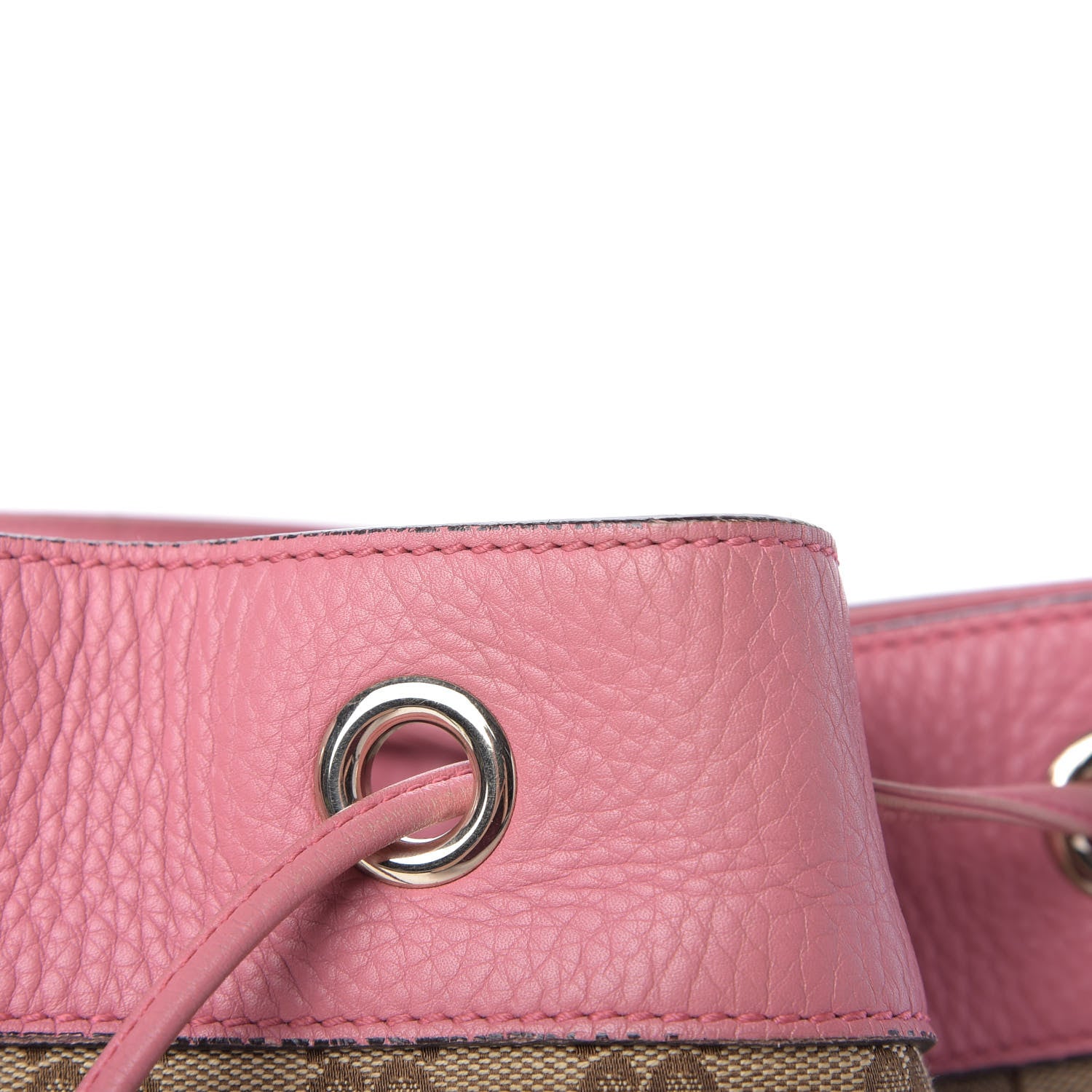 Gucci GG Monogram Calfskin Bucket Bag Pink 11 of 12