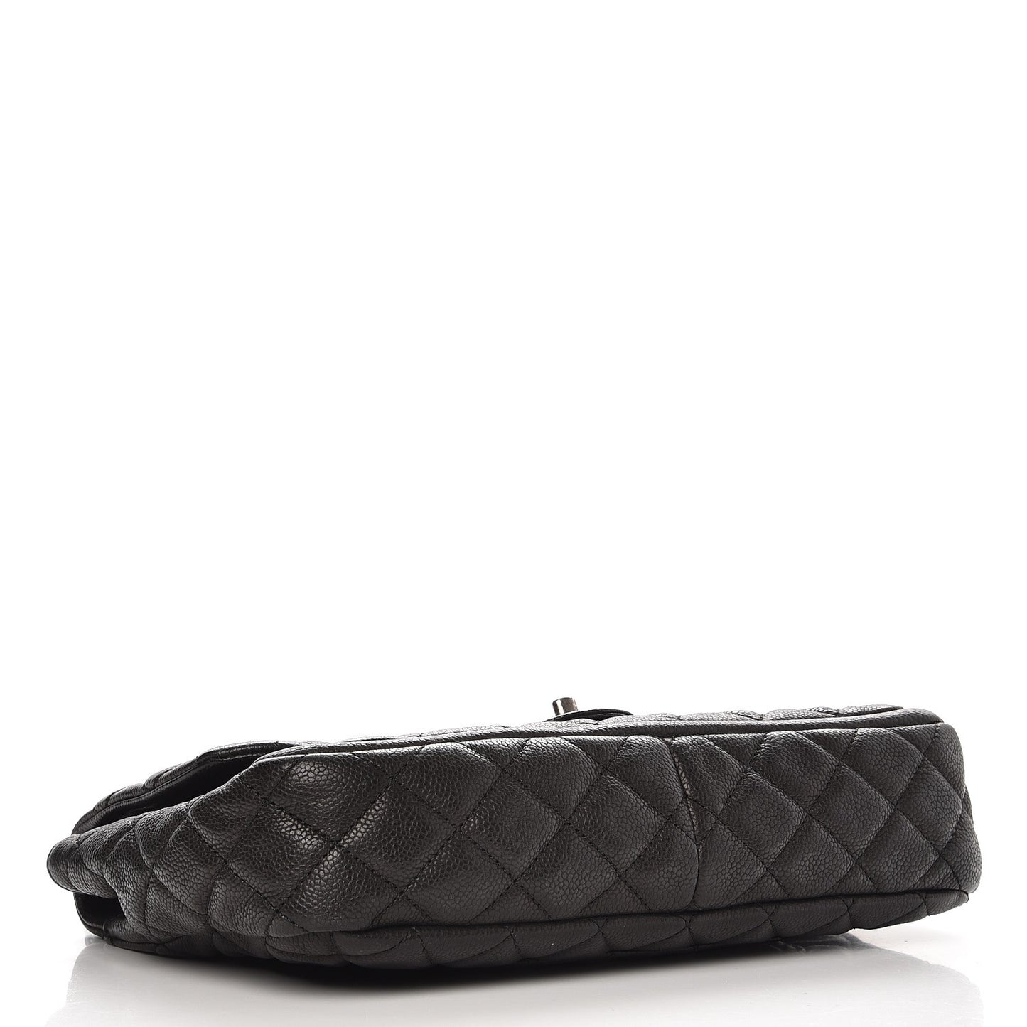 Caviar Quilted Large Now and Forever Flap Black