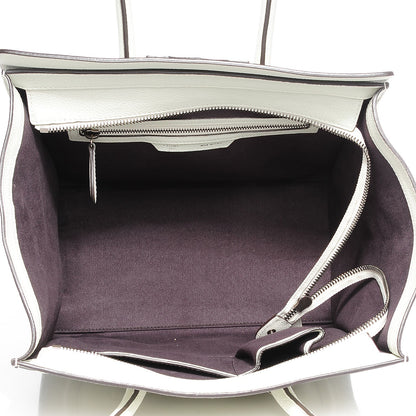 Celine Drummed Calfskin Mini Luggage Lune 7 of 8