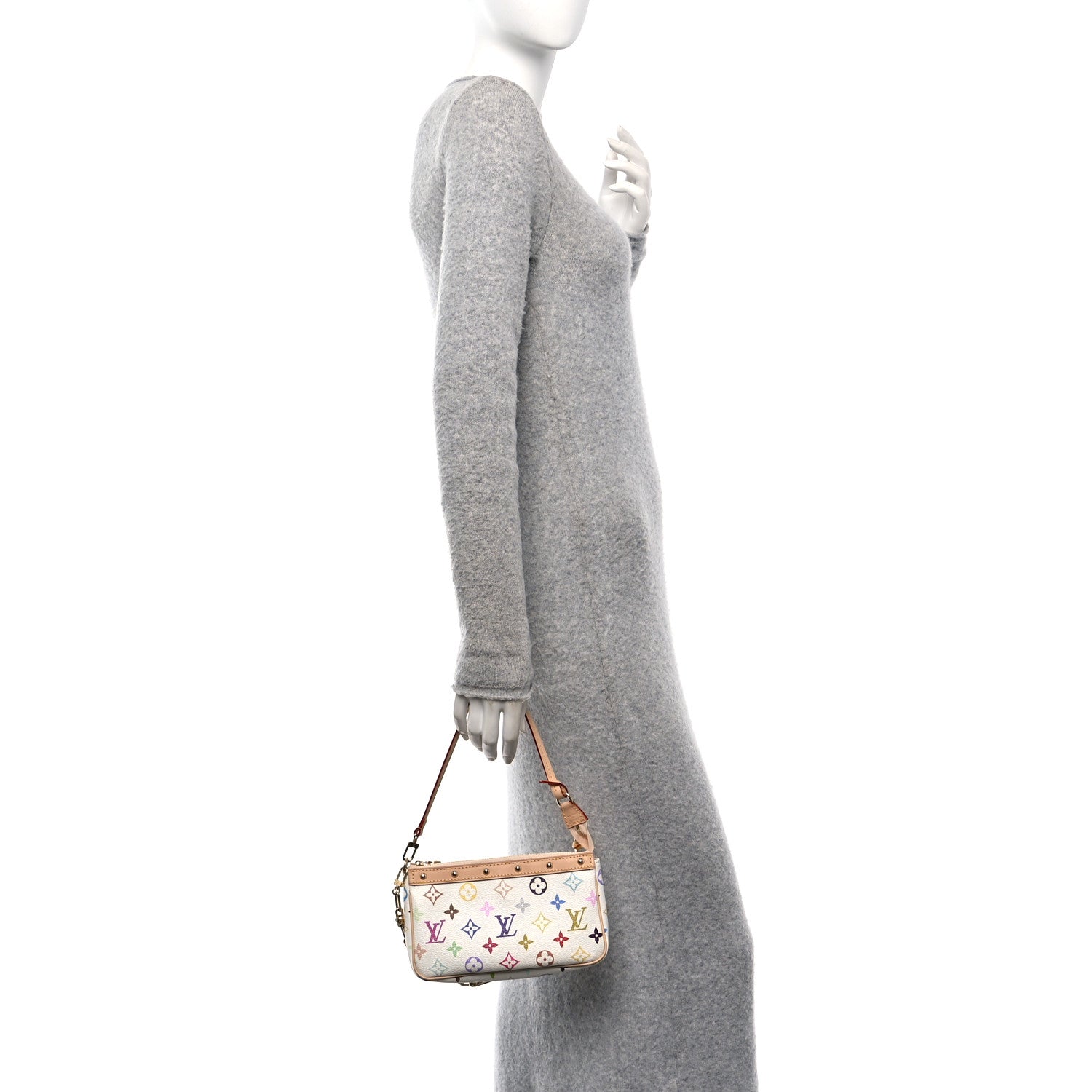 Louis Vuitton LV X TM Monogram Multicolor Pochette Accessories White 2 of 10