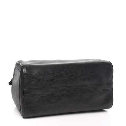 Louis Vuitton Epi Speedy 30 Black 4 of 9