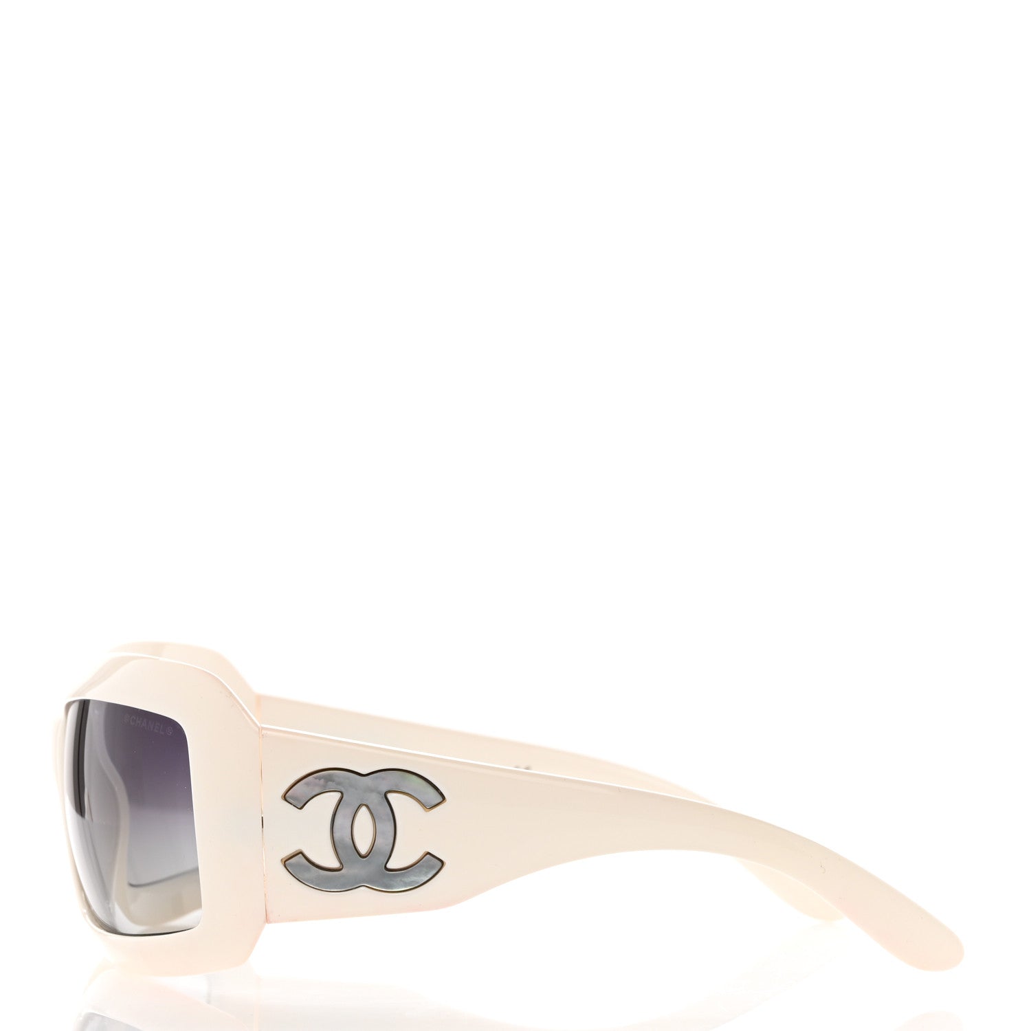 Chanel Mother of Pearl CC Sunglasses 5076-H White 3 of 8