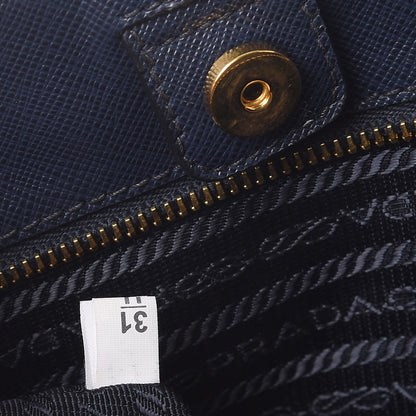 Prada Saffiano Lux Medium Tote Baltico 8 of 20
