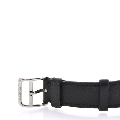 Hermes Stainless Steel Epsom 23mm Medor Quartz Watch Noir 8 of 10