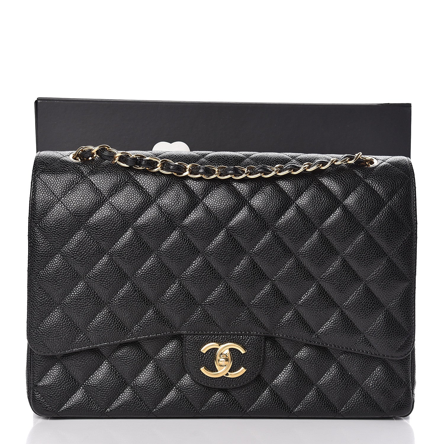 Chanel Caviar Quilted Maxi Double Flap Black 11 of 11