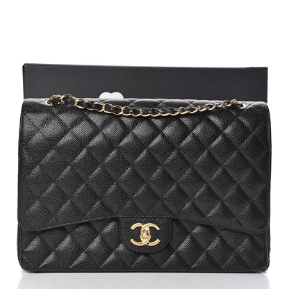 Chanel Caviar Quilted Maxi Double Flap Black 11 of 11