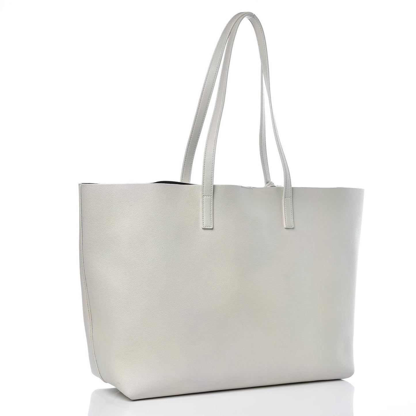 Calfskin Large Shopping Tote Porcellana