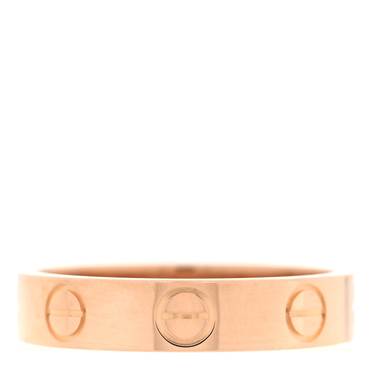 18K Pink Gold 3.5mm LOVE Wedding Band Ring 47 4