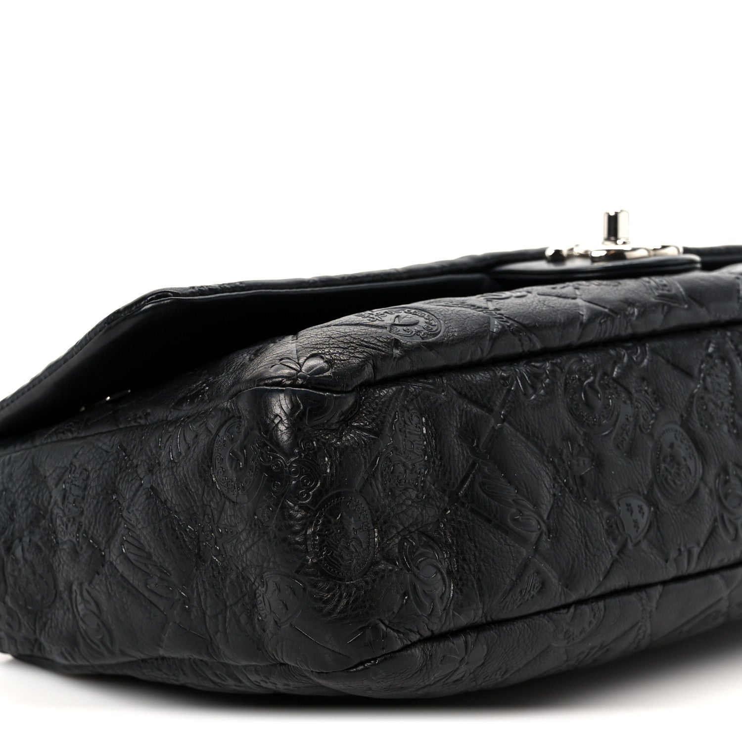 Chanel Calfskin Embossed Large Lucky Symbols Flap Black 10 of 11