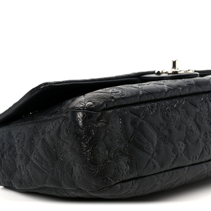 Chanel Calfskin Embossed Large Lucky Symbols Flap Black 10 of 11