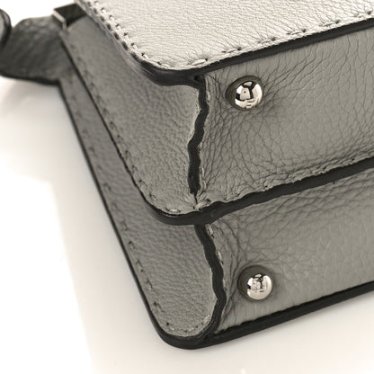 Fendi Cuoio Romano Selleria Bi-Color Small Peekaboo I SEE U Satchel Ghiaccio Asfalto 7 of 8