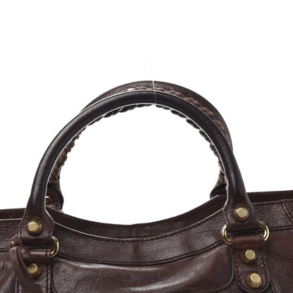 Balenciaga Agneau Giant 12 Gold Hardware City Cigare Fonce 13 of 14