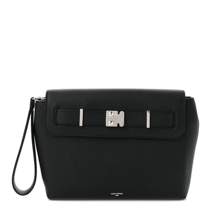 Louis Vuitton Cuir Millesime Georges Pouch Black 1 of 9
