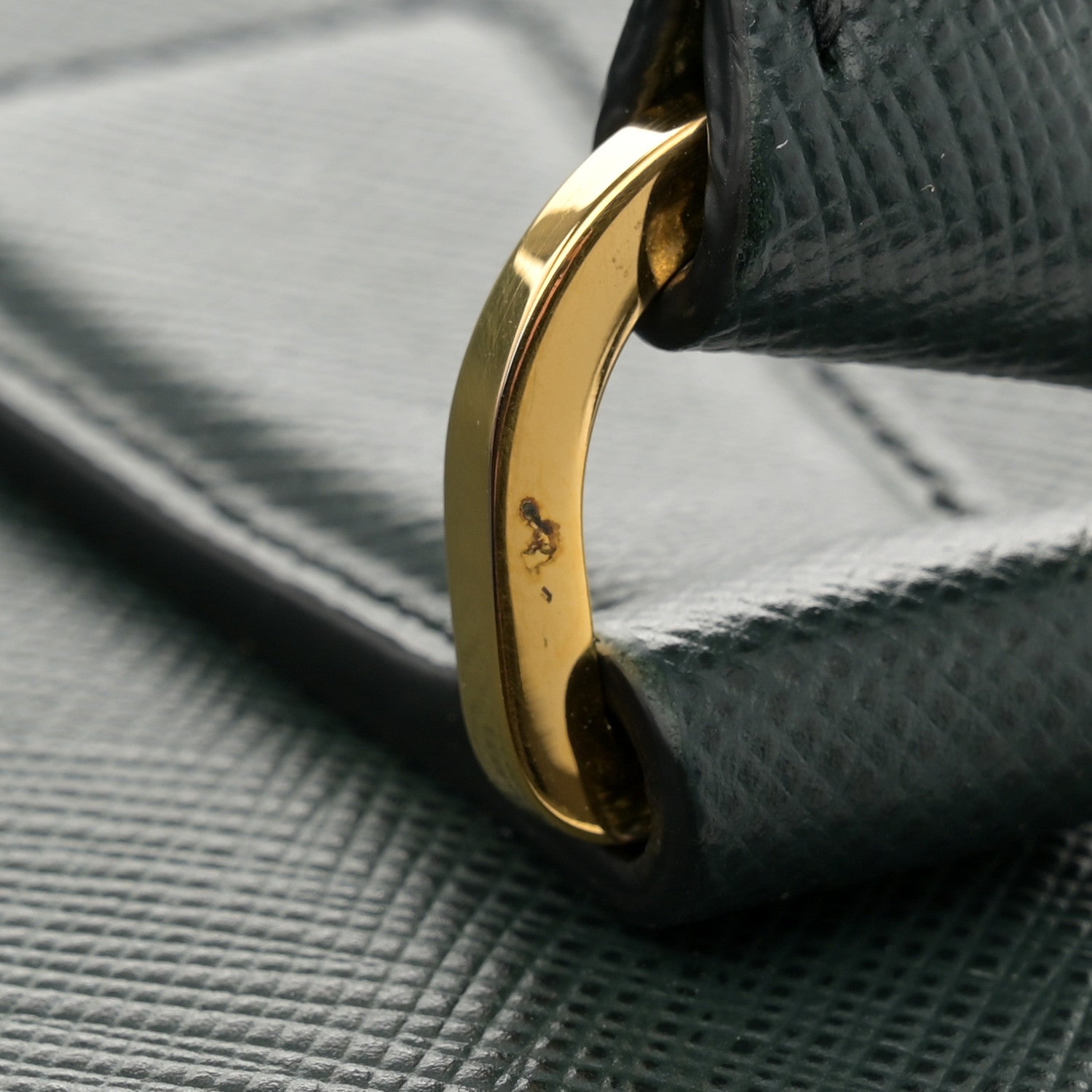 Prada Saffiano Lux Medium Tote Smeraldo 13 of 13