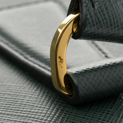 Prada Saffiano Lux Medium Tote Smeraldo 13 of 13