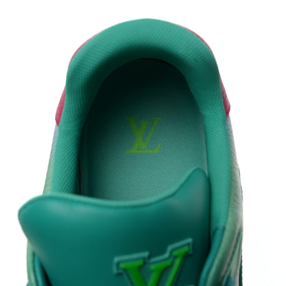 Louis Vuitton Calfskin Mens LV Trainer Sneakers 8.5 Green Ombre 7 of 8
