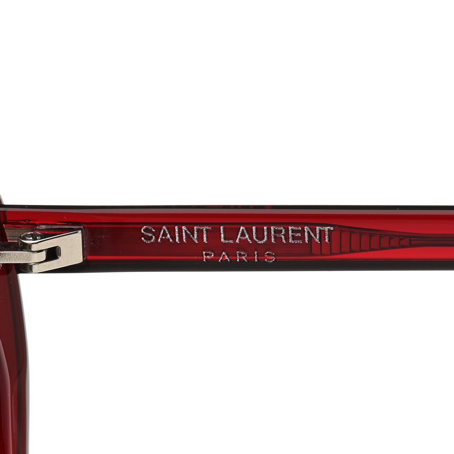 Saint Laurent Acetate Heart Frame Loulou SL181 Sunglasses Burgundy 5 of 8