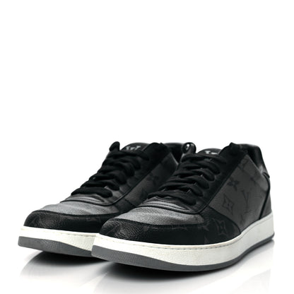 Louis Vuitton Reverse Monogram Eclipse Mens Rivoli Sneakers 8 Black 3 of 9