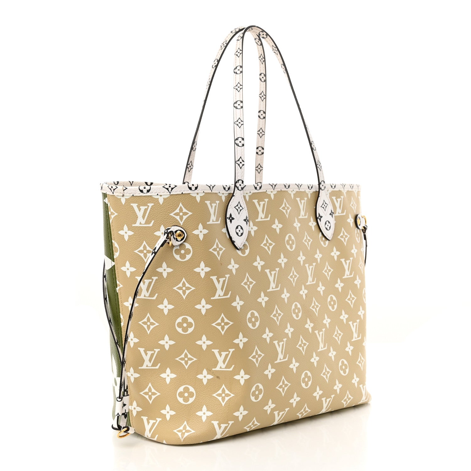 Louis Vuitton Monogram Giant Neverfull MM Kaki 5 of 17