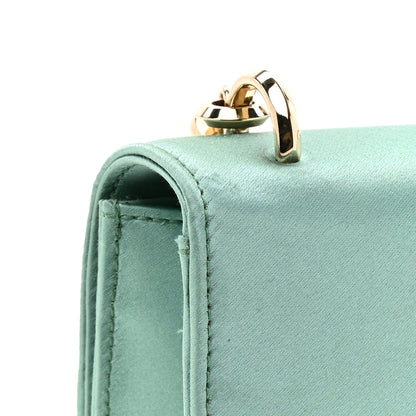 Jimmy Choo Satin Pearl Varenne Shoulder Bag Green 11 of 11