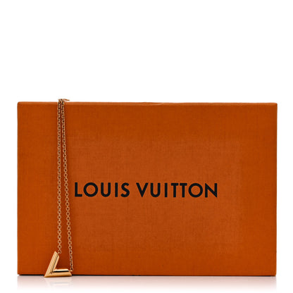 Louis Vuitton Essential V Necklace Rose Gold 7 of 7