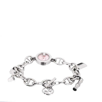 Gucci Stainless Steel 22mm G Charms Quartz Watch Pink 3 of 4