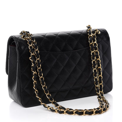 Chanel Caviar Quilted Jumbo Double Flap Black 3 of 10